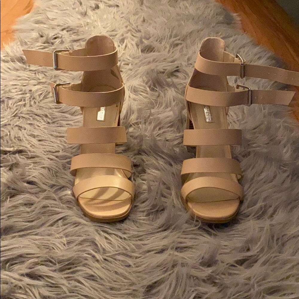 Nude Strap 3 1/2 inch Heel